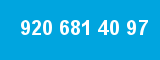 920 681 40 97 920 681 40 97